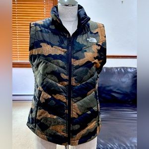 The North Face camo vest